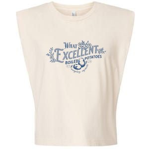 What Excellent Boiled Potatoes Meme Funny Book Lovers Garment-Dyed Women's Muscle Tee