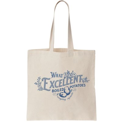 What Excellent Boiled Potatoes Meme Funny Book Lovers Bag