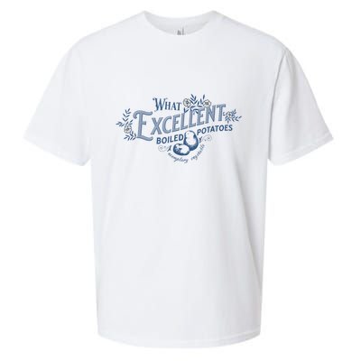What Excellent Boiled Potatoes Meme Funny Book Lovers Sueded Cloud Jersey T-Shirt