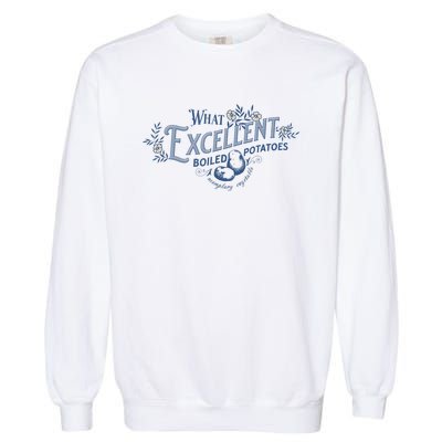 What Excellent Boiled Potatoes Meme Funny Book Lovers Garment-Dyed Sweatshirt