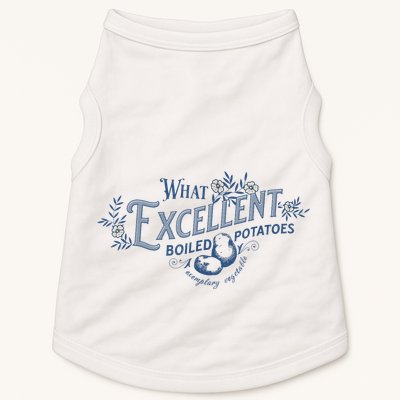 What Excellent Boiled Potatoes Meme Funny Book Lovers Doggie Tank