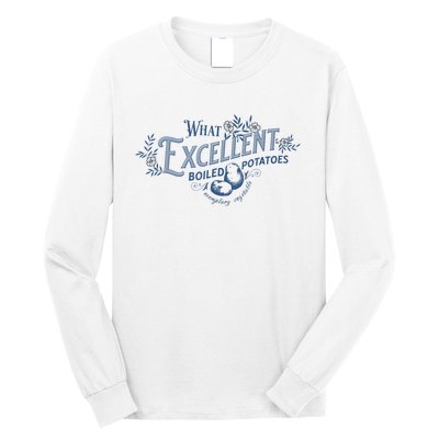 What Excellent Boiled Potatoes Meme Funny Book Lovers Long Sleeve Shirt