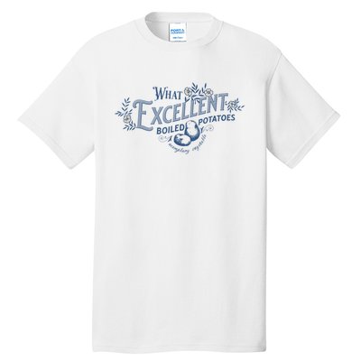 What Excellent Boiled Potatoes Meme Funny Book Lovers Tall T-Shirt