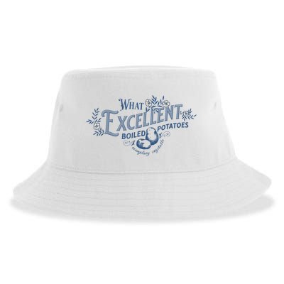 What Excellent Boiled Potatoes Meme Funny Book Lovers Sustainable Bucket Hat