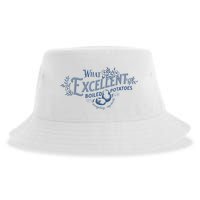 What Excellent Boiled Potatoes Meme Funny Book Lovers Sustainable Bucket Hat