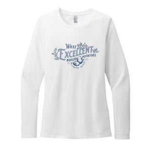 What Excellent Boiled Potatoes Meme Funny Book Lovers Womens CVC Long Sleeve Shirt