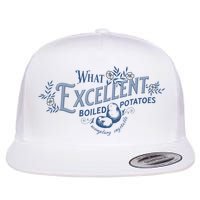 What Excellent Boiled Potatoes Meme Funny Book Lovers Flat Bill Trucker Hat