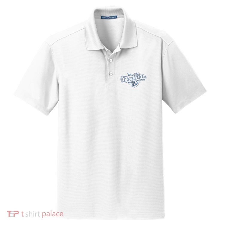 What Excellent Boiled Potatoes Meme Funny Book Lovers Dry Zone Grid Polo