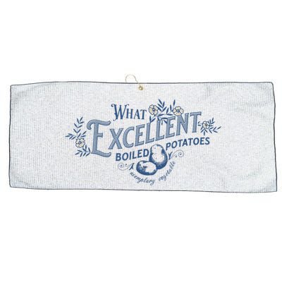 What Excellent Boiled Potatoes Meme Funny Book Lovers Large Microfiber Waffle Golf Towel