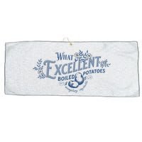 What Excellent Boiled Potatoes Meme Funny Book Lovers Large Microfiber Waffle Golf Towel