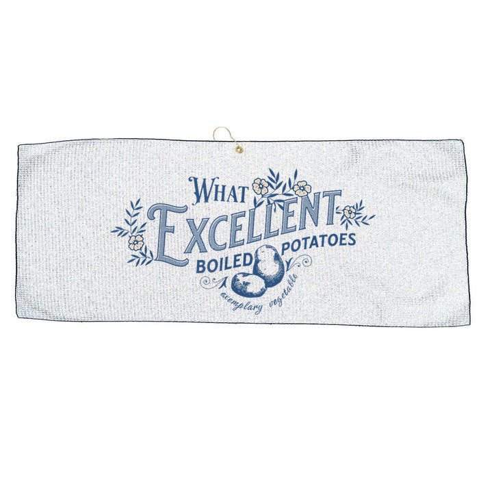 What Excellent Boiled Potatoes Meme Funny Book Lovers Large Microfiber Waffle Golf Towel