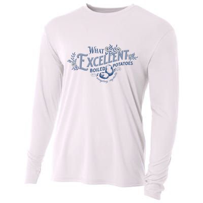 What Excellent Boiled Potatoes Meme Funny Book Lovers Cooling Performance Long Sleeve Crew