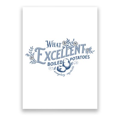 What Excellent Boiled Potatoes Meme Funny Book Lovers Poster