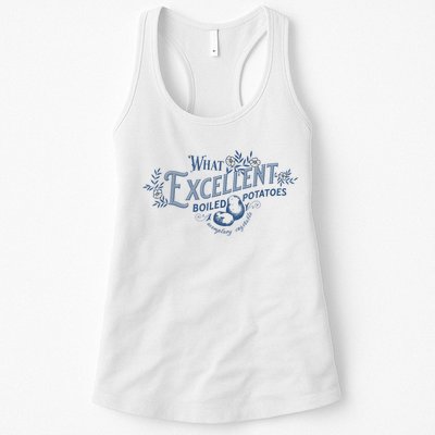 What Excellent Boiled Potatoes Meme Funny Book Lovers Womens Tank Top