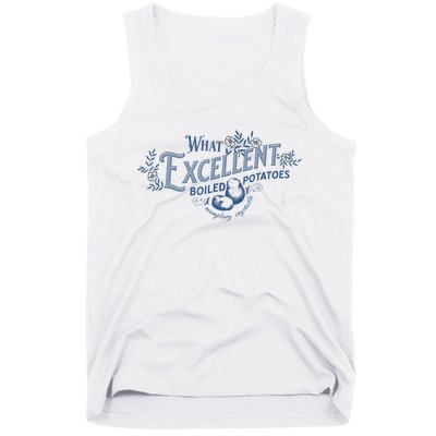 What Excellent Boiled Potatoes Meme Funny Book Lovers Tank Top