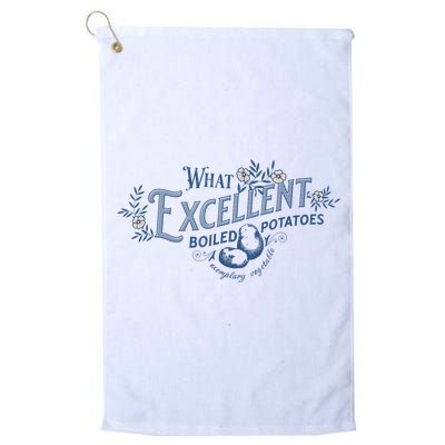 What Excellent Boiled Potatoes Meme Funny Book Lovers Golf Towel