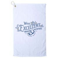 What Excellent Boiled Potatoes Meme Funny Book Lovers Golf Towel