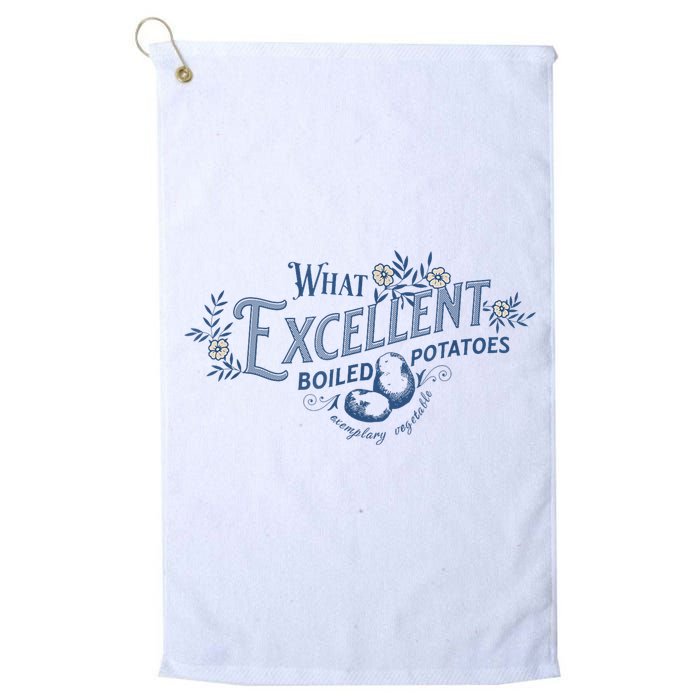 What Excellent Boiled Potatoes Meme Funny Book Lovers Golf Towel