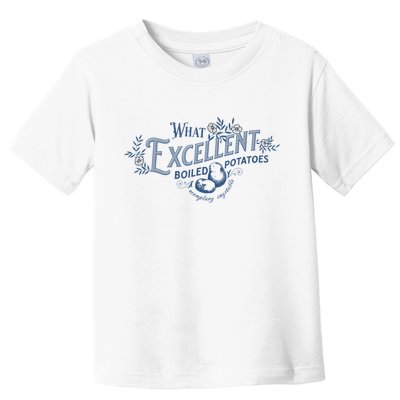 What Excellent Boiled Potatoes Meme Funny Book Lovers Toddler T-Shirt