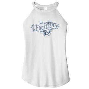 What Excellent Boiled Potatoes Meme Funny Book Lovers Women's Perfect Tri Rocker Tank