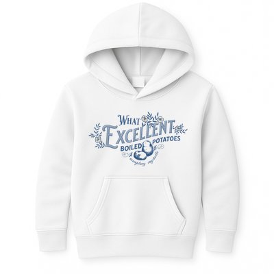 What Excellent Boiled Potatoes Meme Funny Book Lovers Kids Hoodie