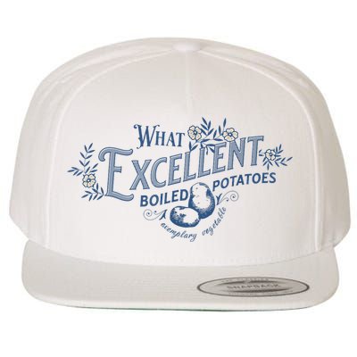 What Excellent Boiled Potatoes Meme Funny Book Lovers Wool Snapback Cap