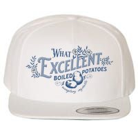 What Excellent Boiled Potatoes Meme Funny Book Lovers Wool Snapback Cap