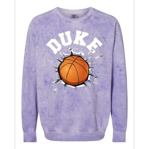 Wall Exploding Basketball Madness College Basketball Fan Colorblast Crewneck Sweatshirt