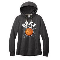 Wall Exploding Basketball Madness College Basketball Fan Women's Fleece Hoodie