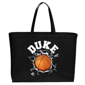 Wall Exploding Basketball Madness College Basketball Fan Cotton Canvas Jumbo Tote