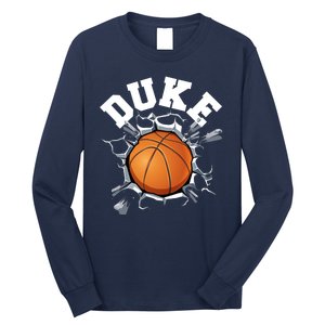 Wall Exploding Basketball Madness College Basketball Fan Long Sleeve Shirt