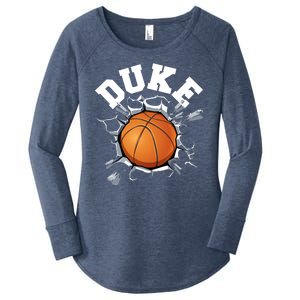 Wall Exploding Basketball Madness College Basketball Fan Women's Perfect Tri Tunic Long Sleeve Shirt