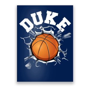 Wall Exploding Basketball Madness College Basketball Fan Poster