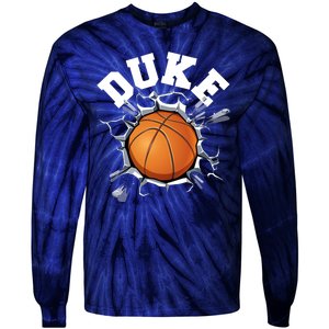 Wall Exploding Basketball Madness College Basketball Fan Tie-Dye Long Sleeve Shirt