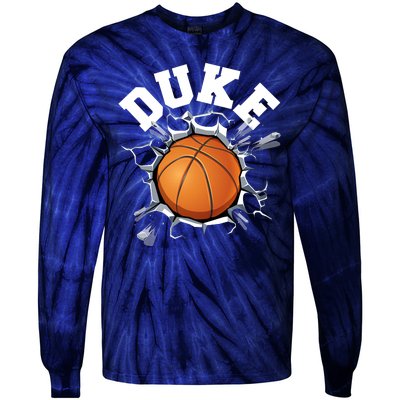 Wall Exploding Basketball Madness College Basketball Fan Tie-Dye Long Sleeve Shirt