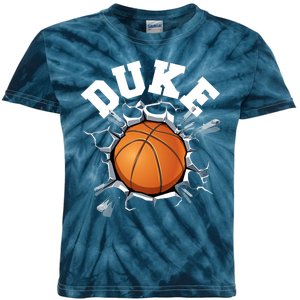 Wall Exploding Basketball Madness College Basketball Fan Kids Tie-Dye T-Shirt