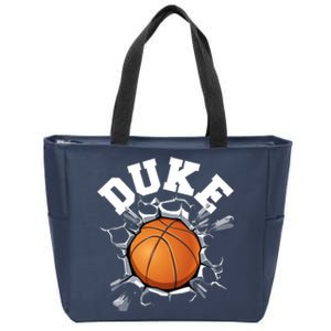 Wall Exploding Basketball Madness College Basketball Fan Zip Tote Bag