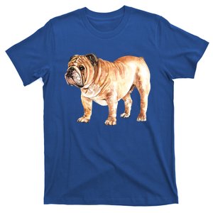 Watercolor English British Bulldog Gift T-Shirt