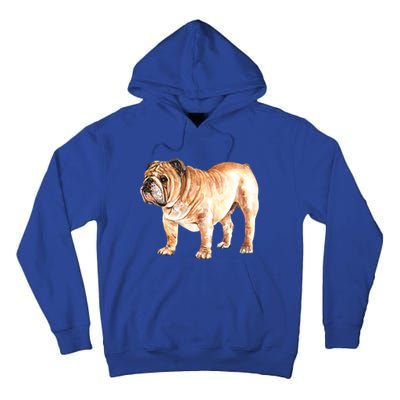 Watercolor English British Bulldog Gift Tall Hoodie