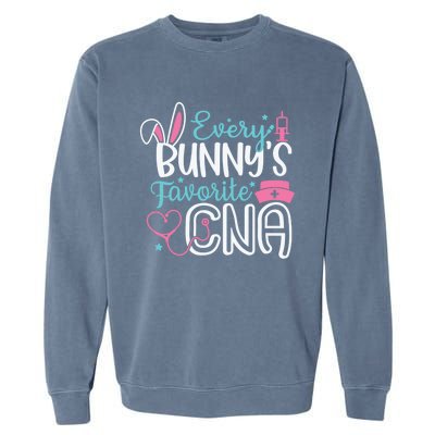 Wo Every Bunnys Favorite Cna Happy Easter Nurse Gift Garment-Dyed Sweatshirt