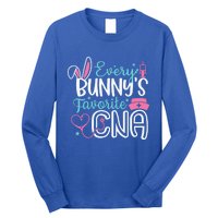 Wo Every Bunnys Favorite Cna Happy Easter Nurse Gift Long Sleeve Shirt