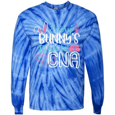 Wo Every Bunnys Favorite Cna Happy Easter Nurse Gift Tie-Dye Long Sleeve Shirt