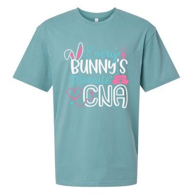 Wo Every Bunnys Favorite Cna Happy Easter Nurse Gift Sueded Cloud Jersey T-Shirt