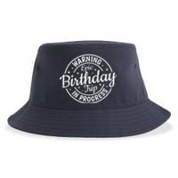 Warning Epic Birthday Trip In Progress Family Vacation Trip Sustainable Bucket Hat