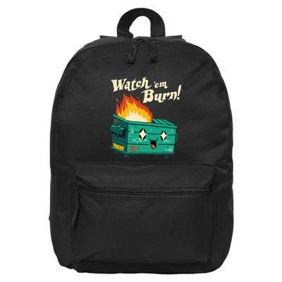 Watch Em Burn Apparel 16 in Basic Backpack
