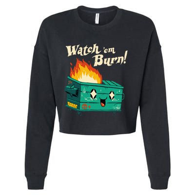 Watch Em Burn Apparel Cropped Pullover Crew