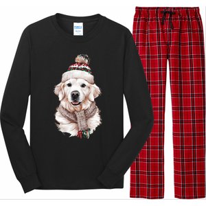 White English Cream Golden Retriever Mom Dog Puppy Christmas Gift Long Sleeve Pajama Set