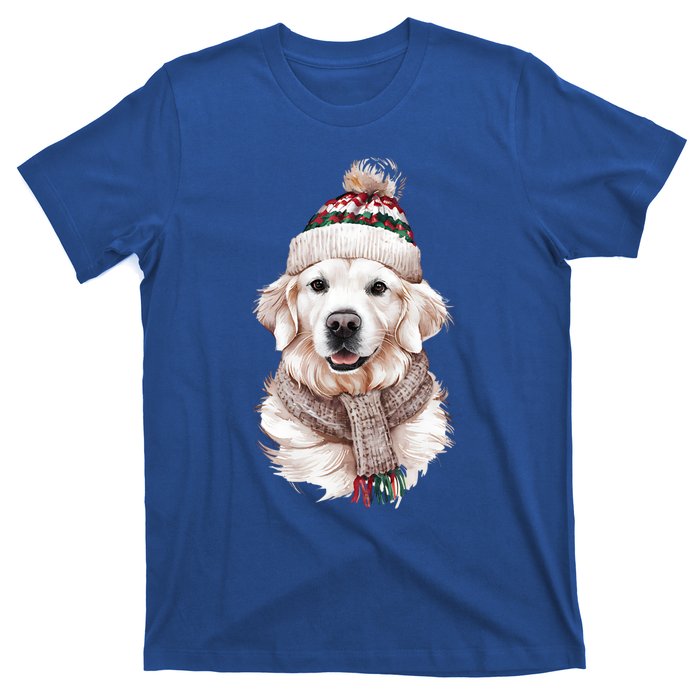 White English Cream Golden Retriever Mom Dog Puppy Christmas Gift T-Shirt