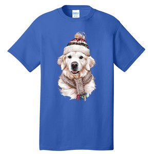 White English Cream Golden Retriever Mom Dog Puppy Christmas Gift Tall T-Shirt