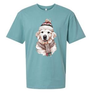 White English Cream Golden Retriever Mom Dog Puppy Christmas Gift Sueded Cloud Jersey T-Shirt